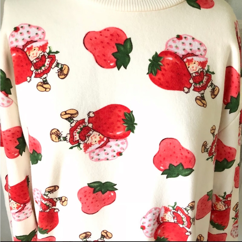 Playful Strawberry Patterned Sweater - Picture 3 of 3